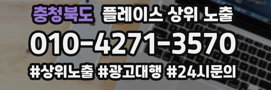 충청북도 플레이스 상위 노출