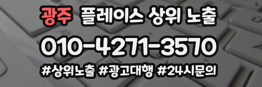 광주 플레이스 상위 노출