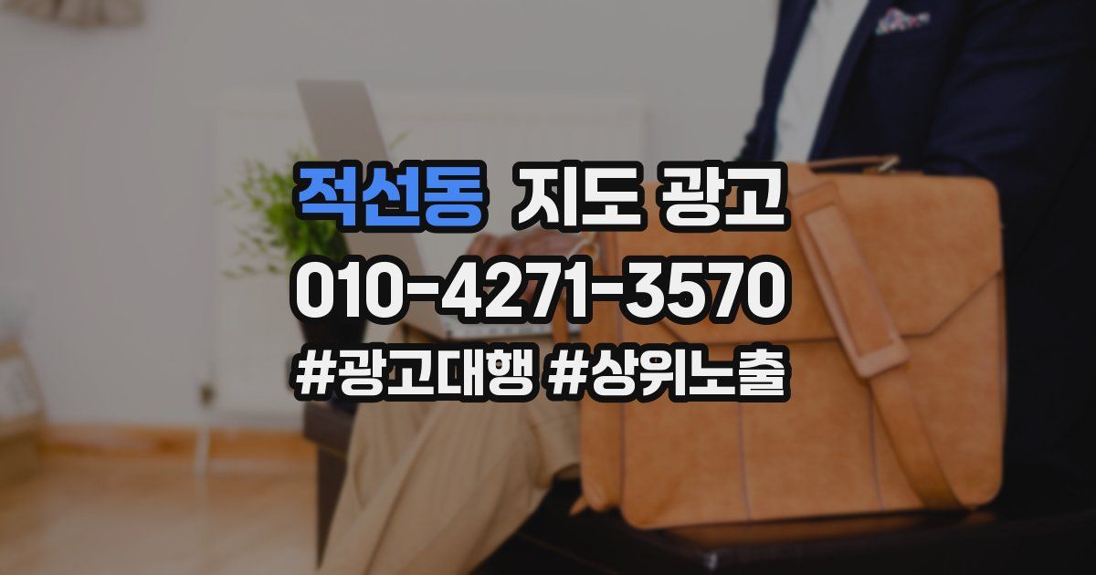 적선동 지도 광고