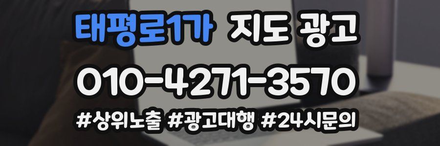태평로1가 지도 광고