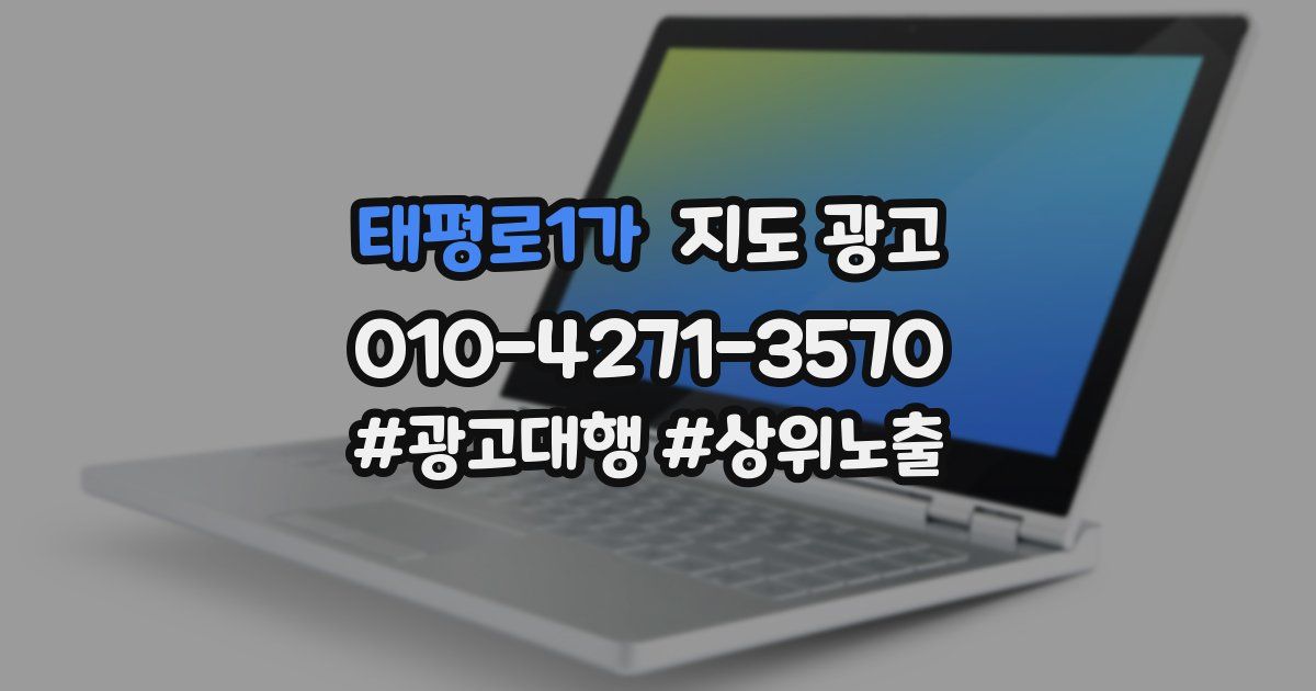 태평로1가 지도 광고