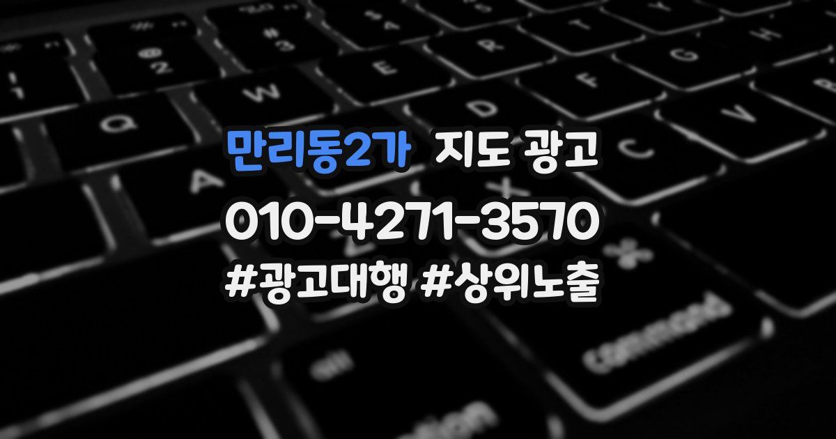 만리동2가 지도 광고