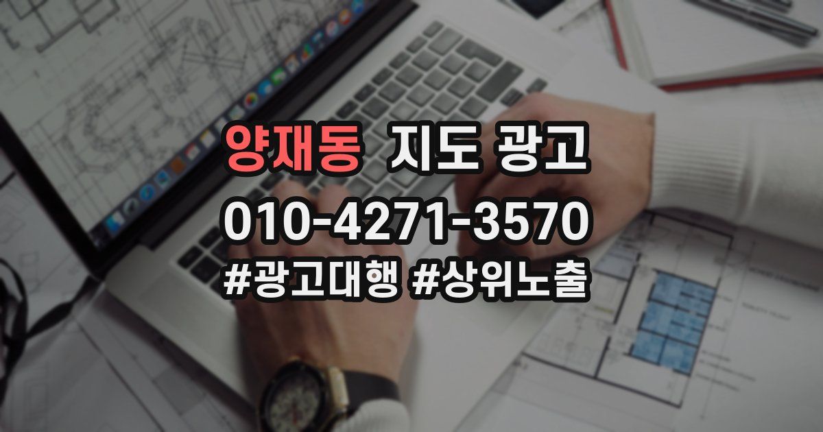 양재동 지도 광고