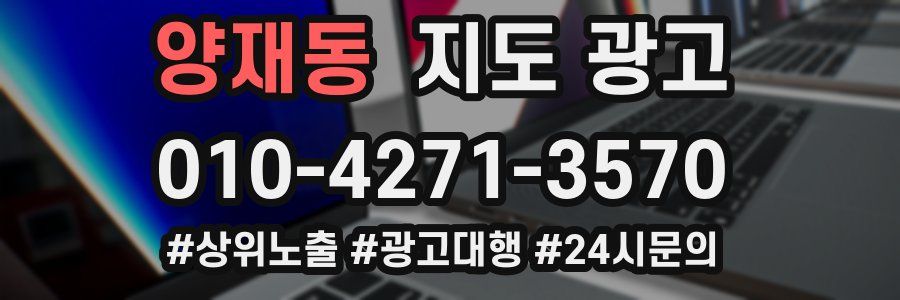 양재동 지도 광고