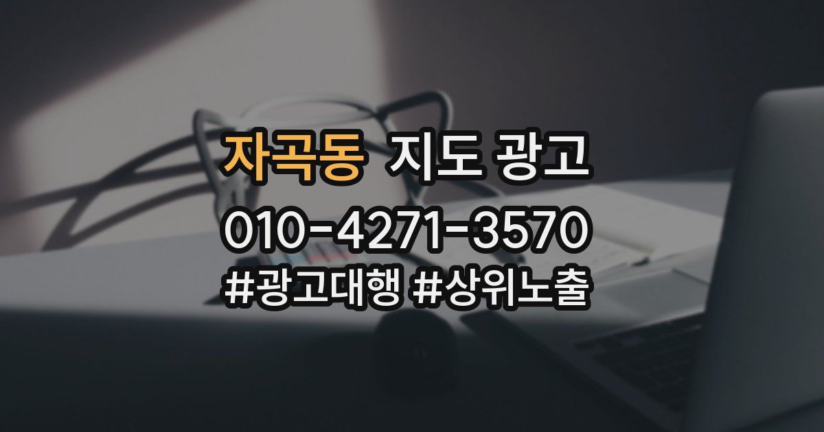 자곡동 지도 광고