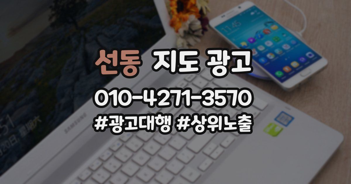 선동 지도 광고