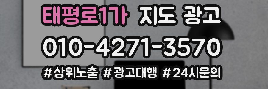 태평로1가 지도 광고