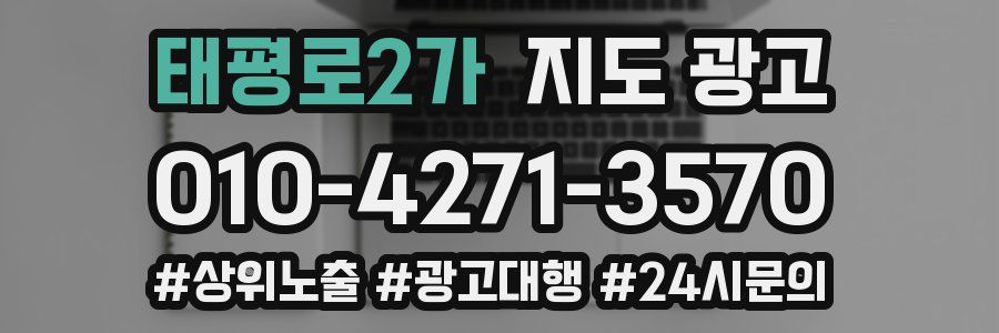 태평로2가 지도 광고