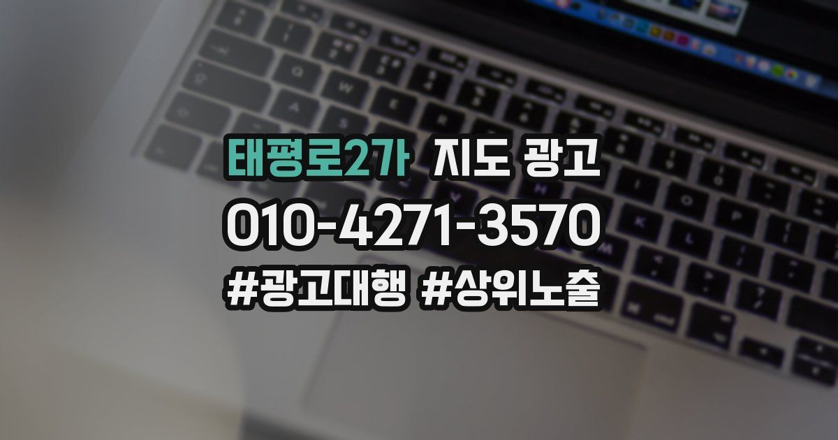 태평로2가 지도 광고