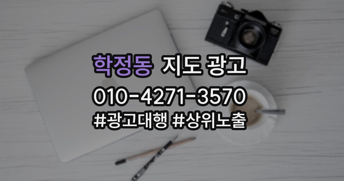 학정동 지도 광고