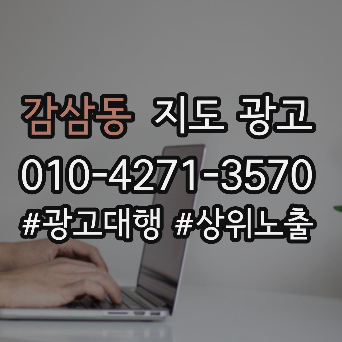 감삼동 지도 광고