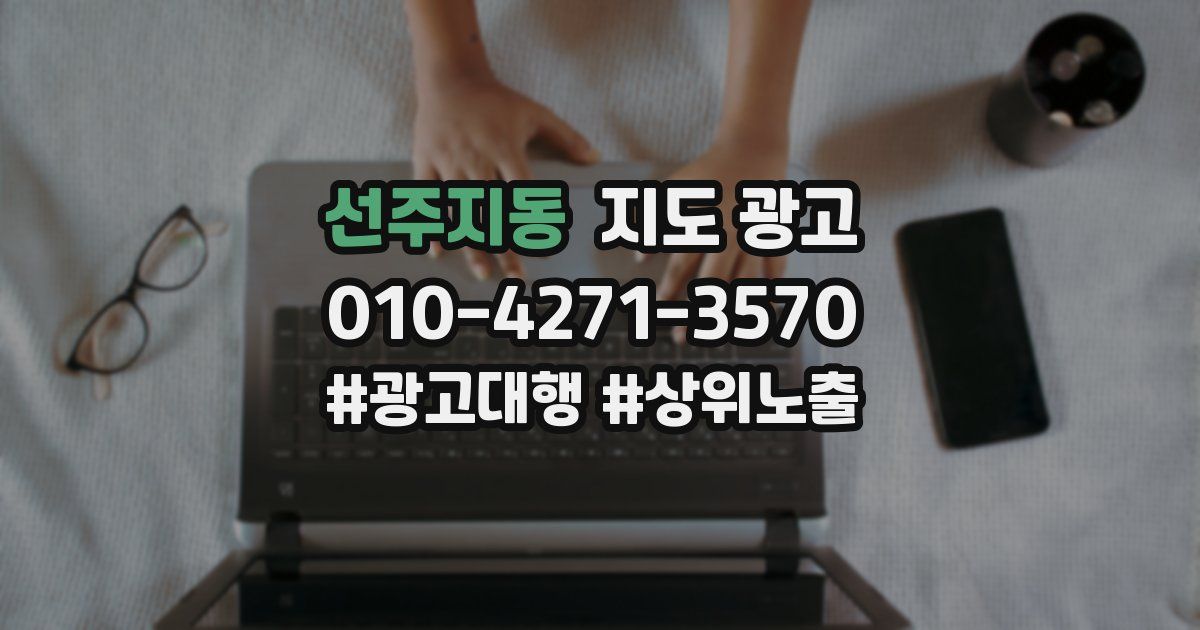 선주지동 지도 광고