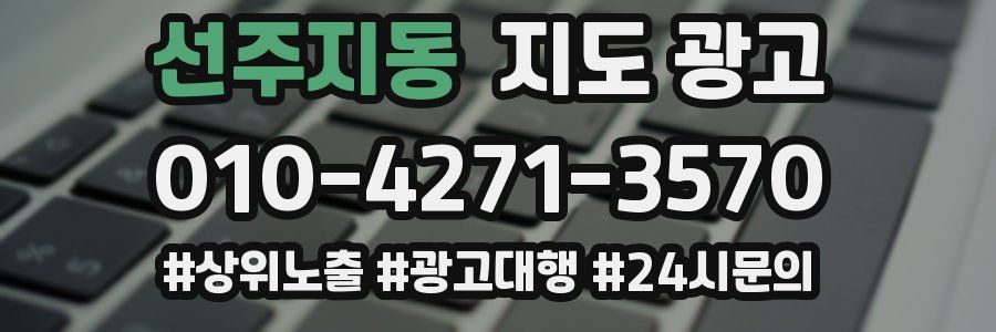 선주지동 지도 광고