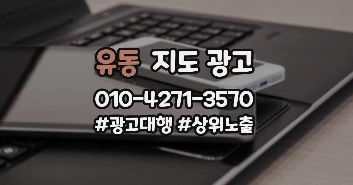 유동 지도 광고