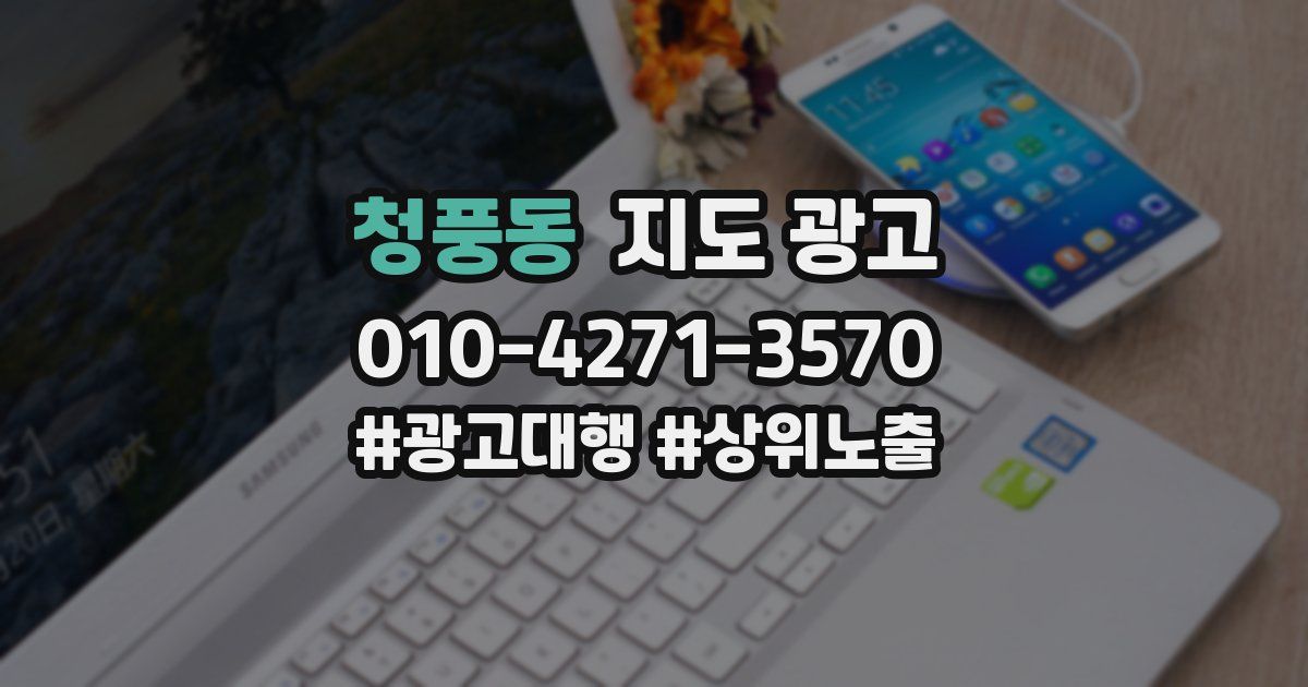 청풍동 지도 광고