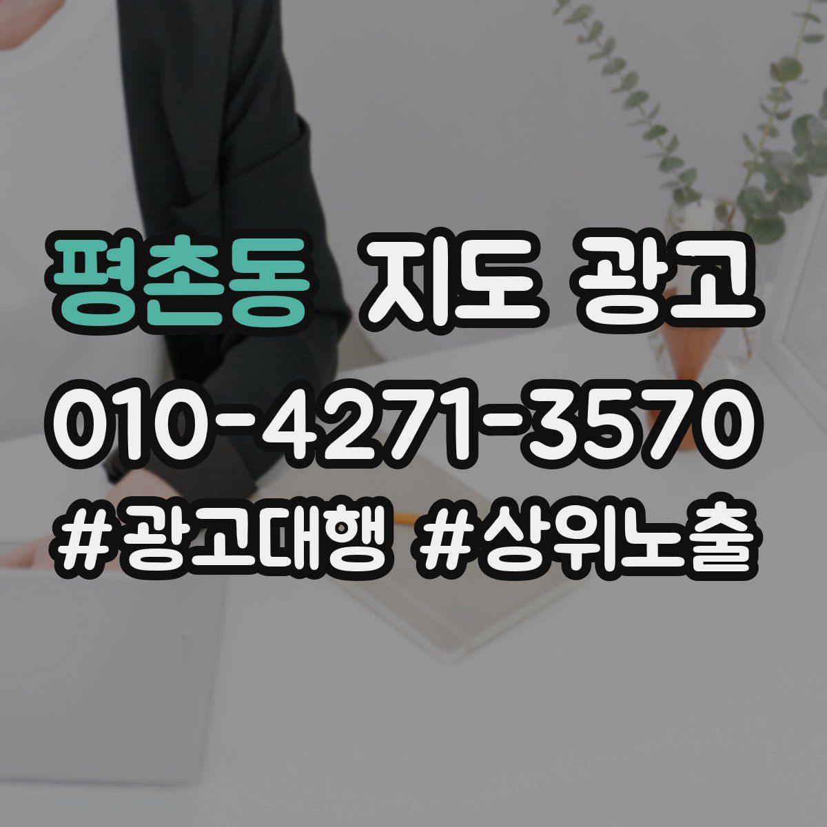 평촌동 지도 광고