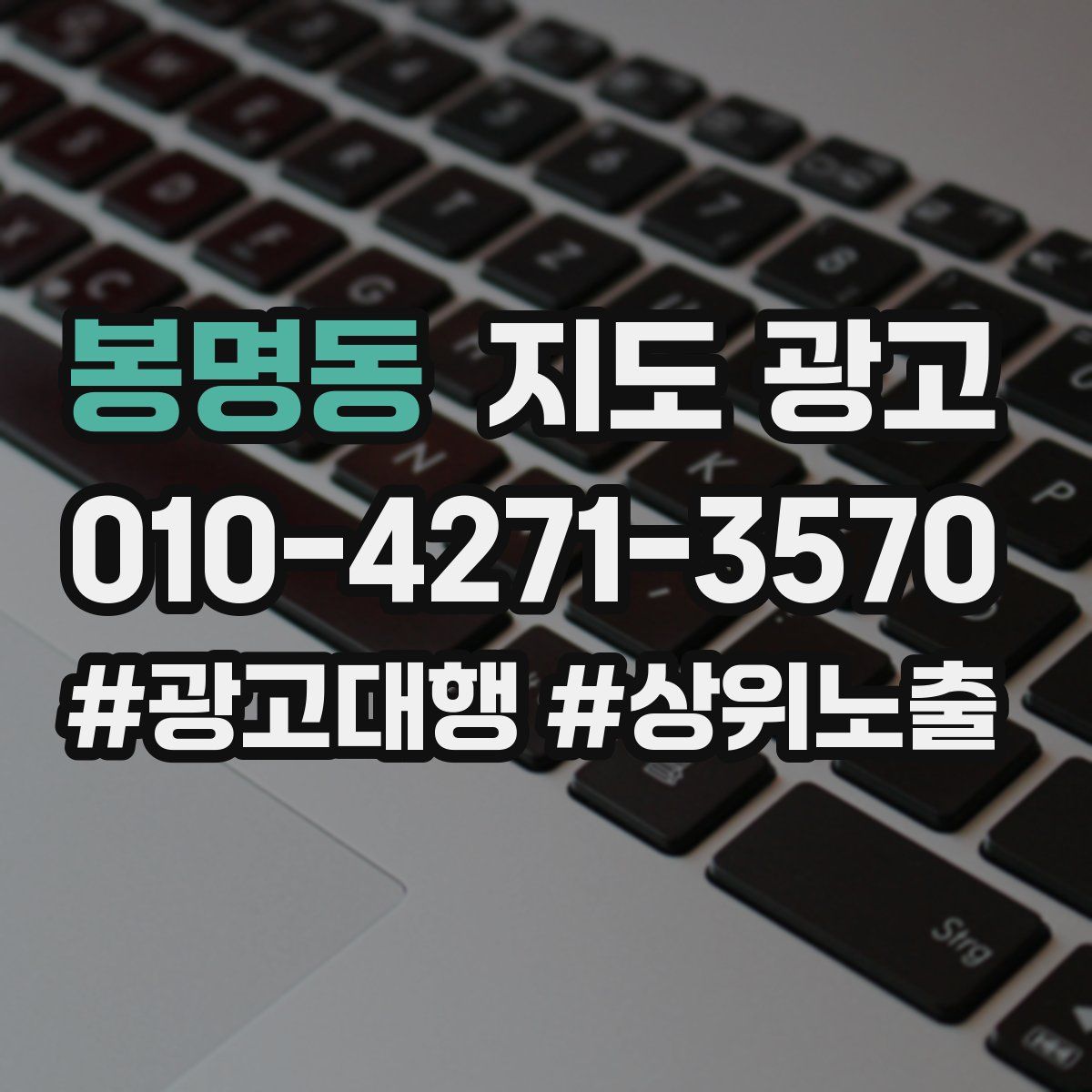 봉명동 지도 광고