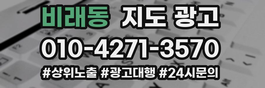 비래동 지도 광고