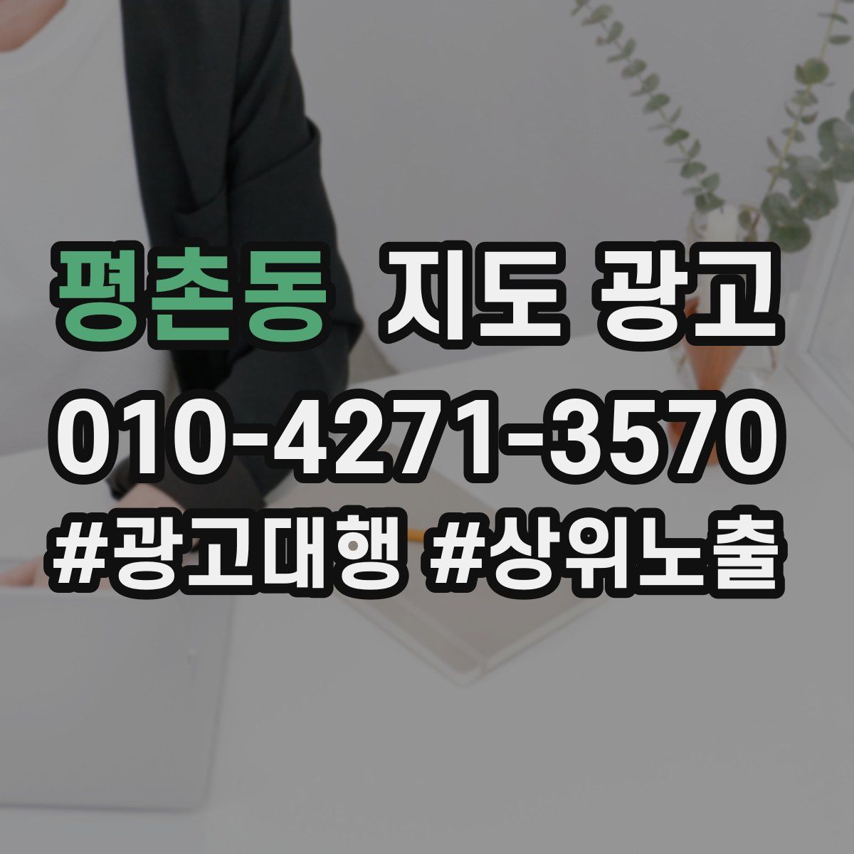 평촌동 지도 광고