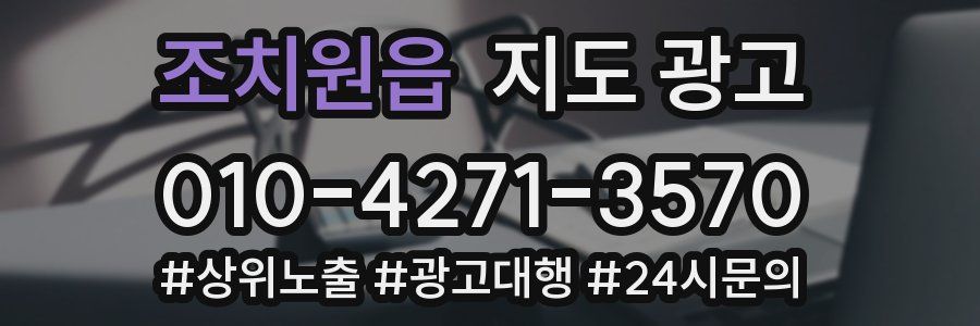 조치원읍 지도 광고