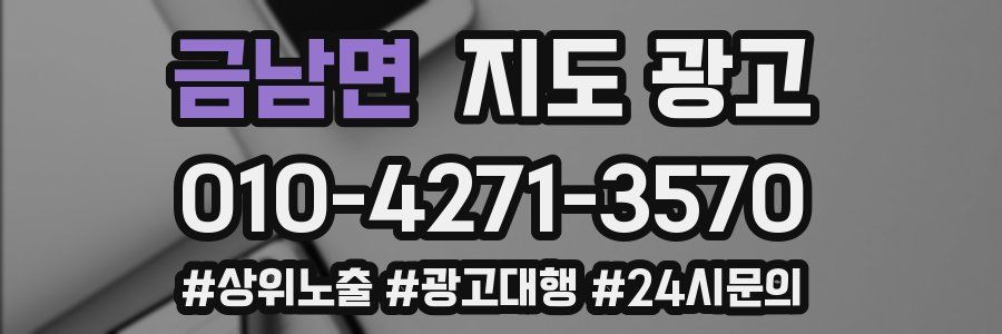 금남면 지도 광고