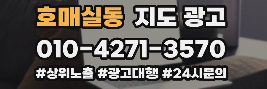 호매실동 지도 광고