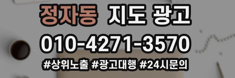 정자동 지도 광고