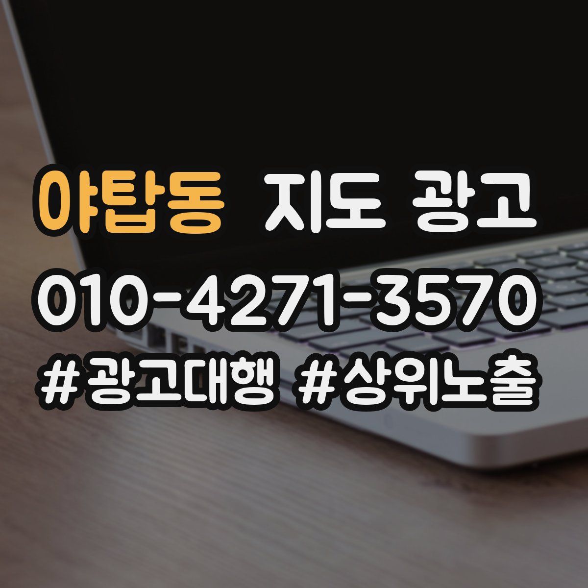야탑동 지도 광고