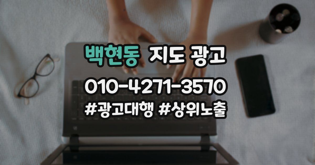 백현동 지도 광고