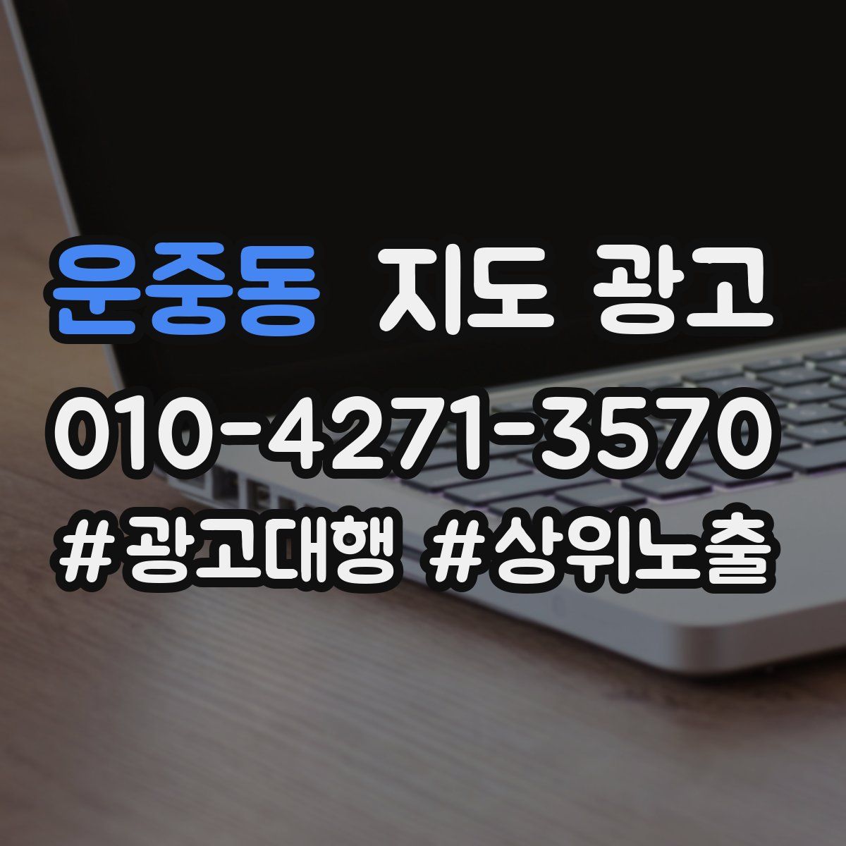 운중동 지도 광고