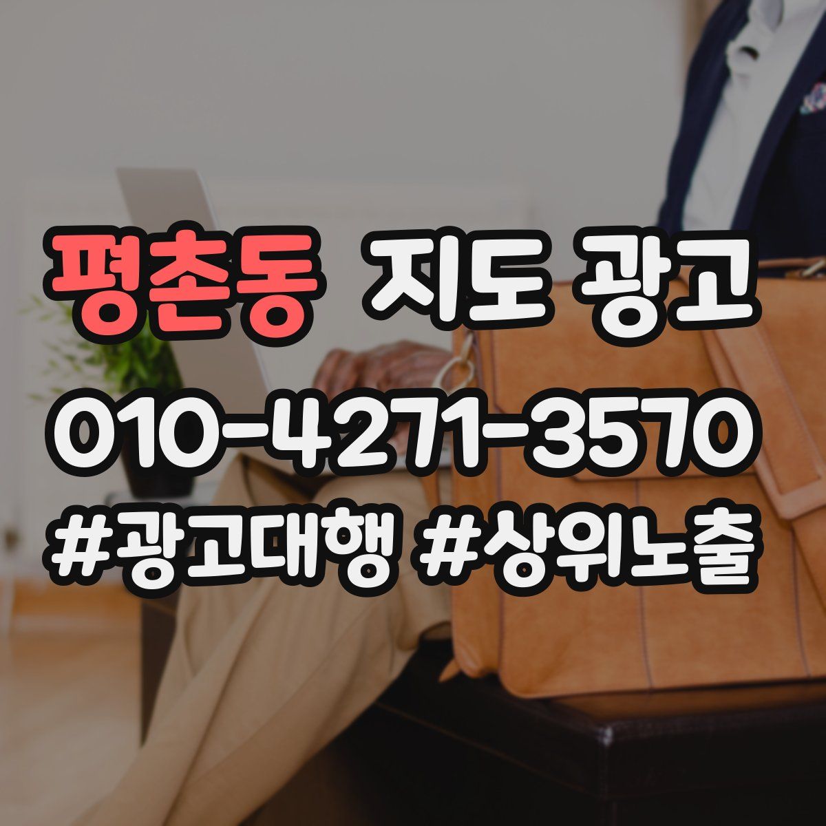 평촌동 지도 광고