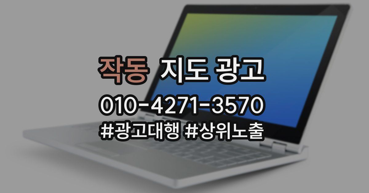 작동 지도 광고