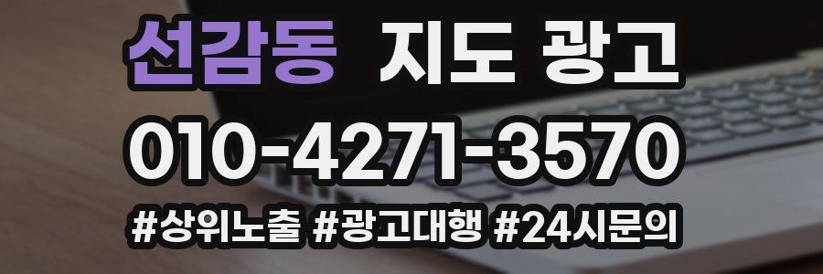 선감동 지도 광고