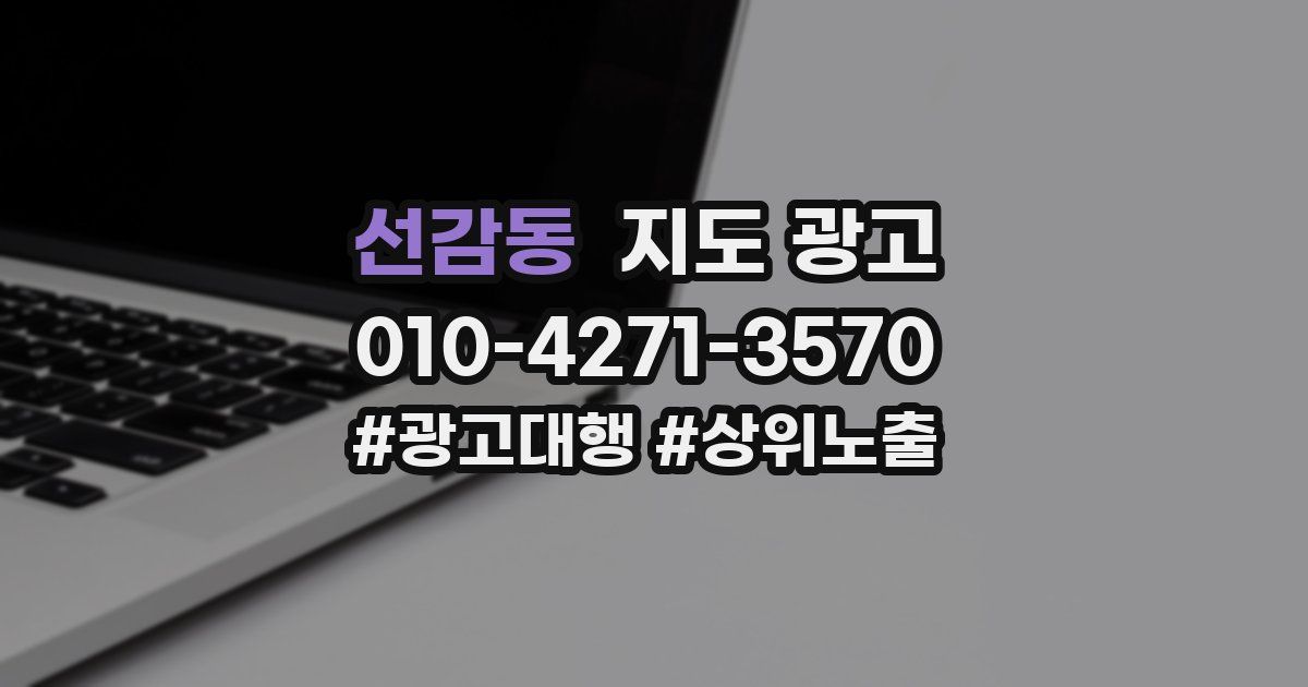 선감동 지도 광고