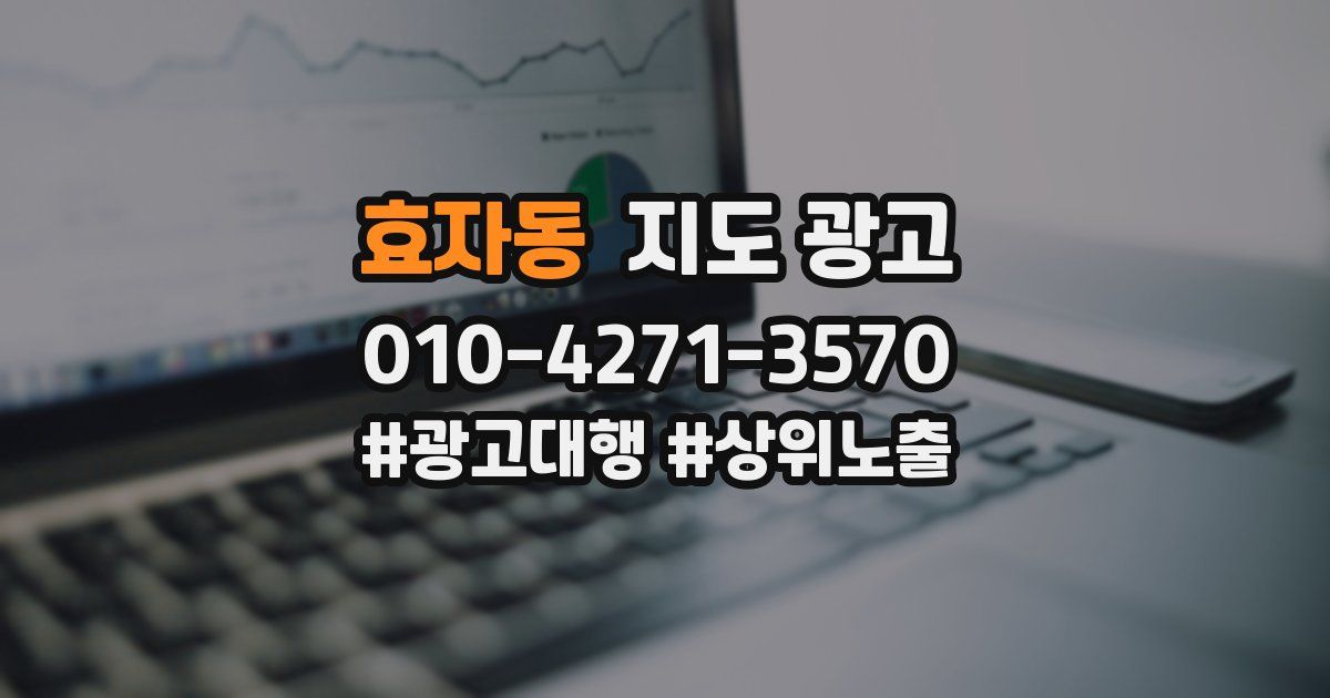 효자동 지도 광고
