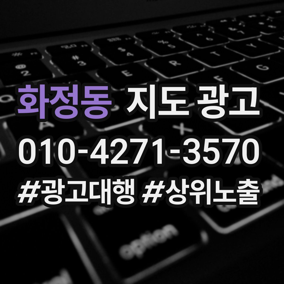 화정동 지도 광고