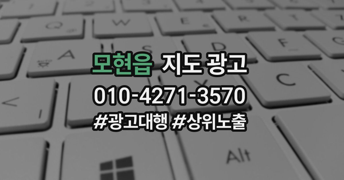 모현읍 지도 광고