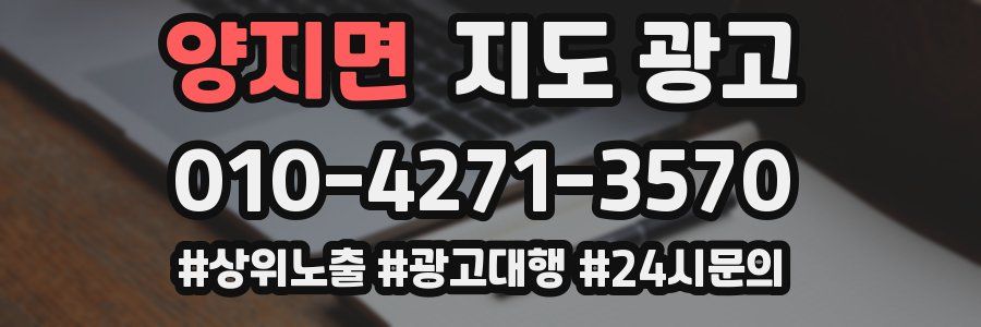 양지면 지도 광고