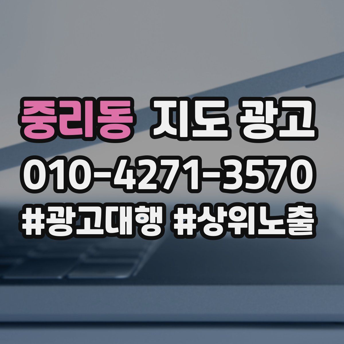 중리동 지도 광고