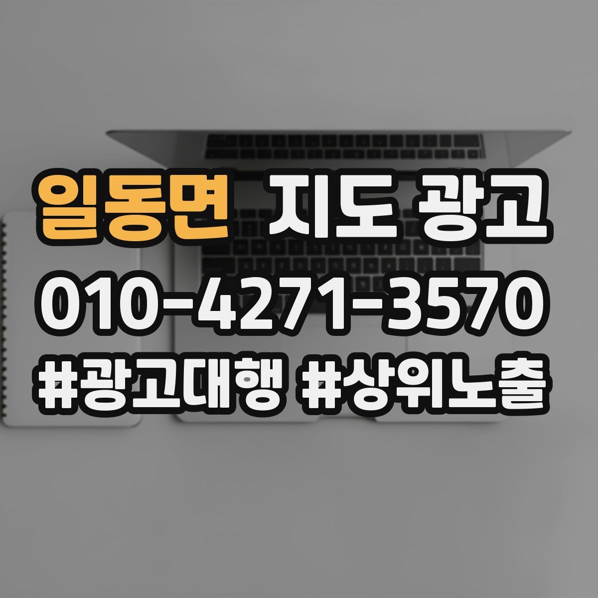 일동면 지도 광고