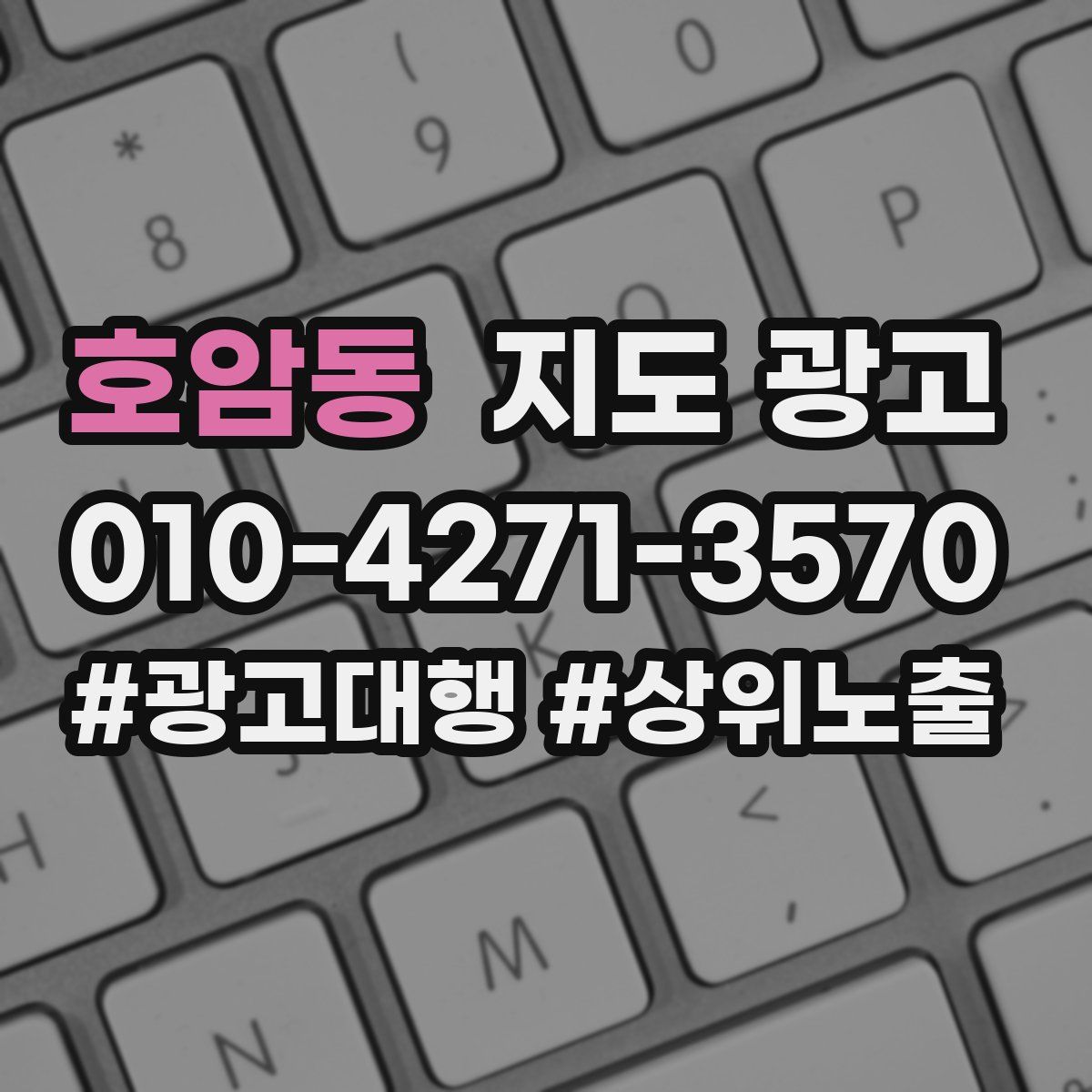 호암동 지도 광고