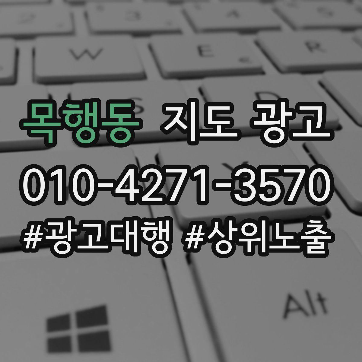 목행동 지도 광고