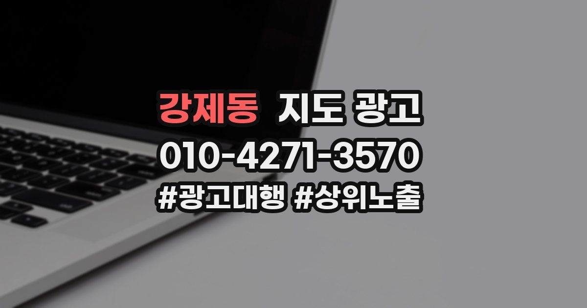 강제동 지도 광고