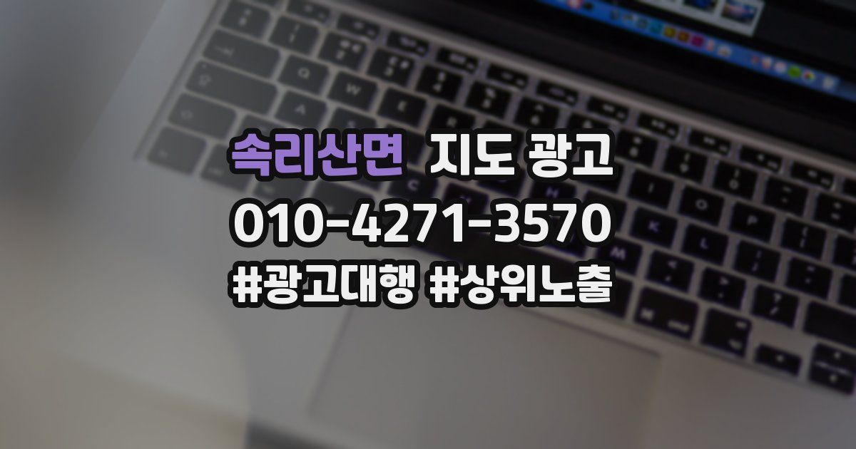 속리산면 지도 광고