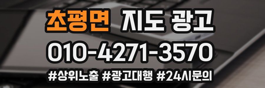 초평면 지도 광고