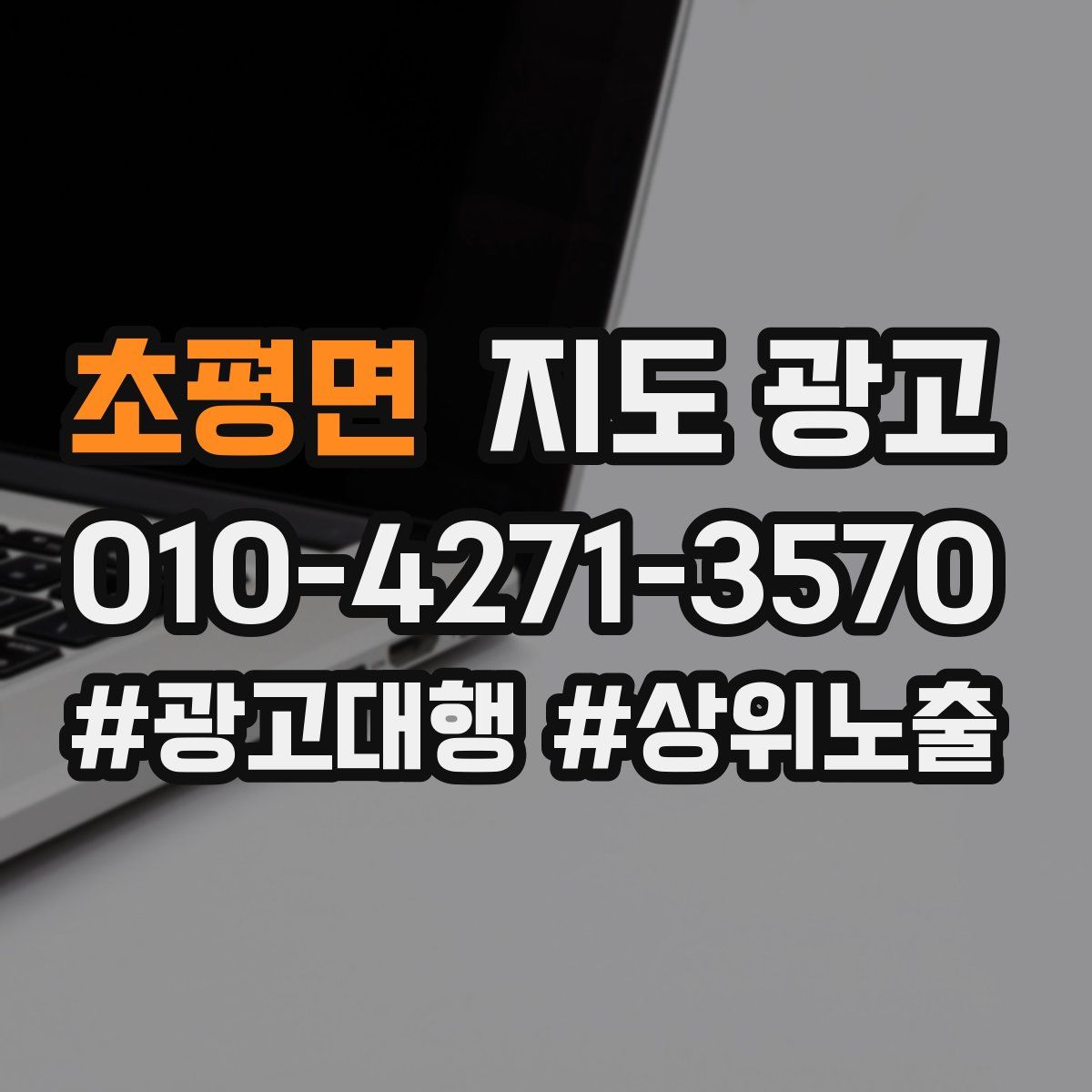 초평면 지도 광고