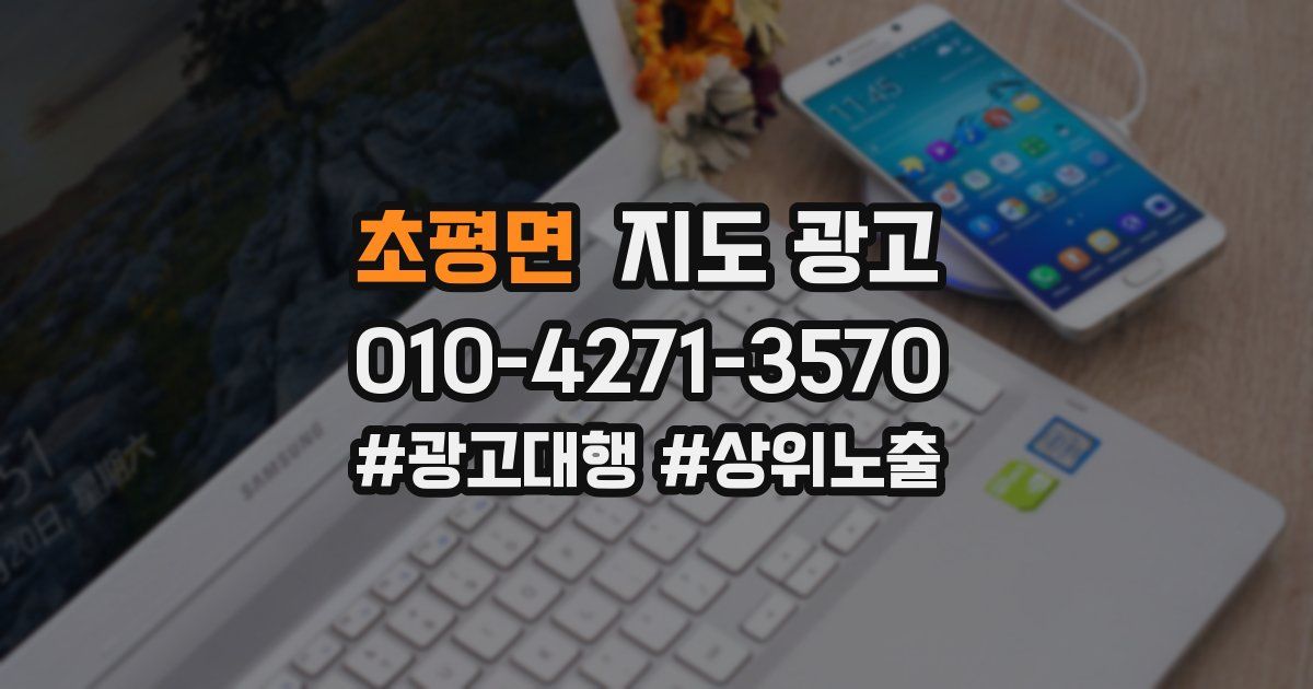 초평면 지도 광고