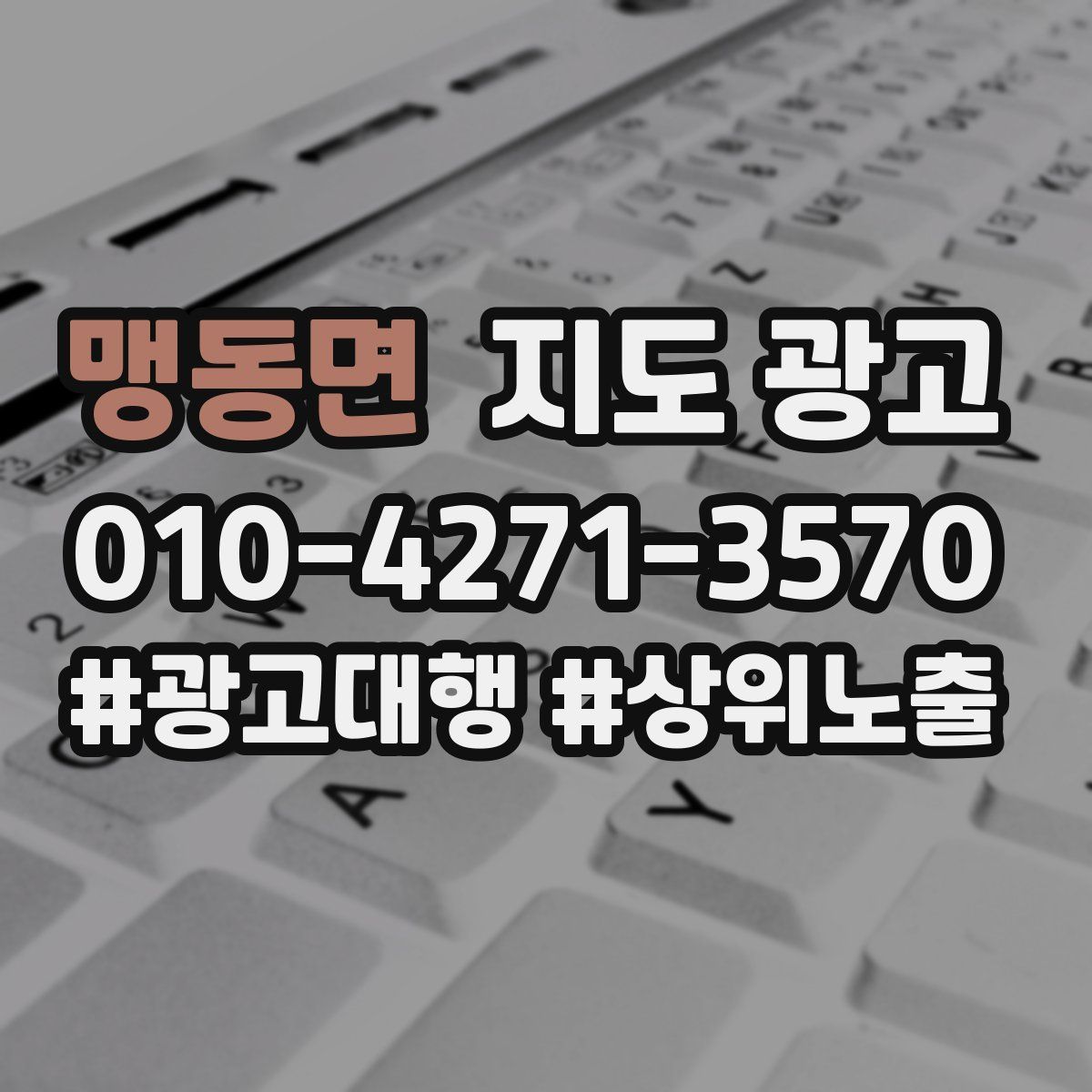 맹동면 지도 광고