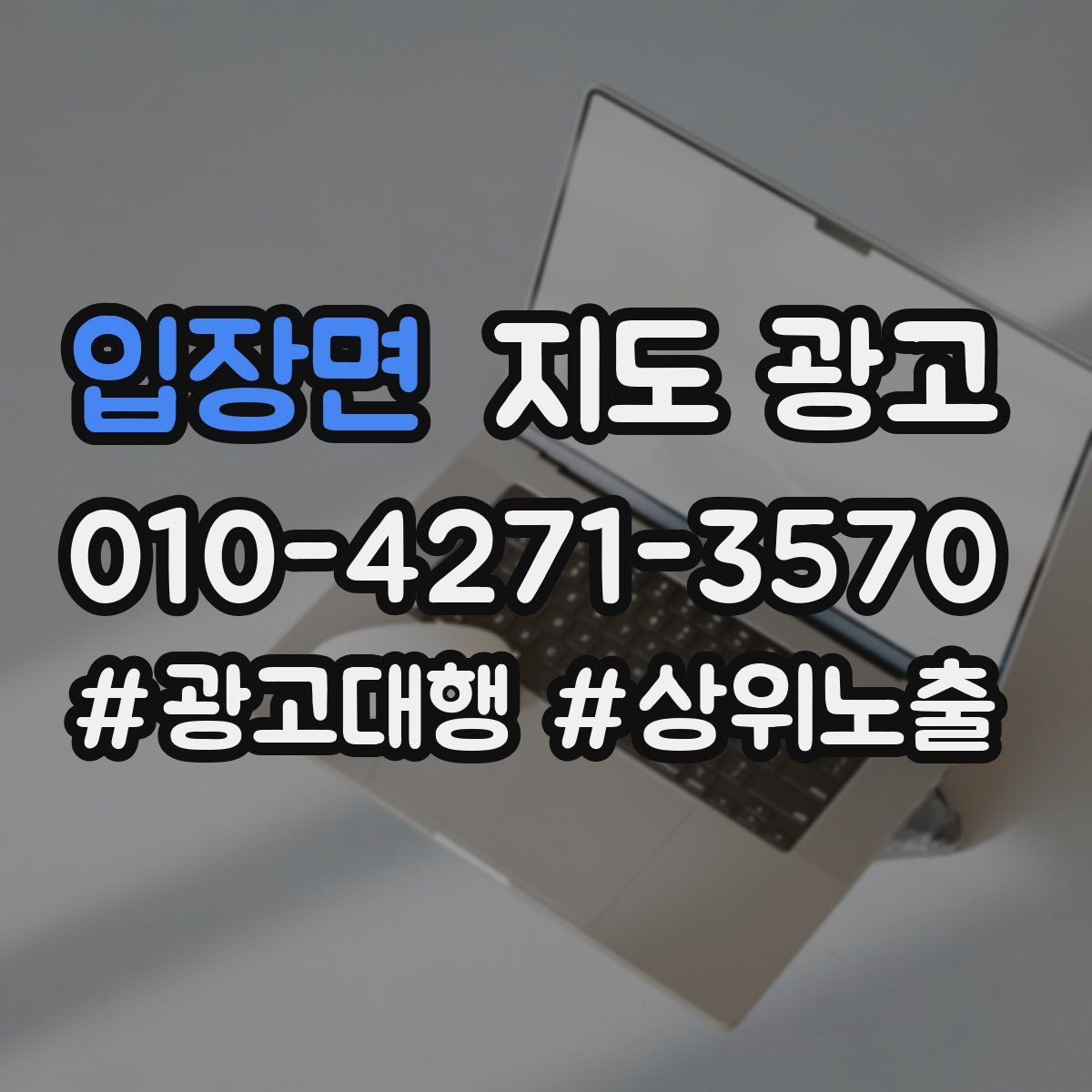 입장면 지도 광고