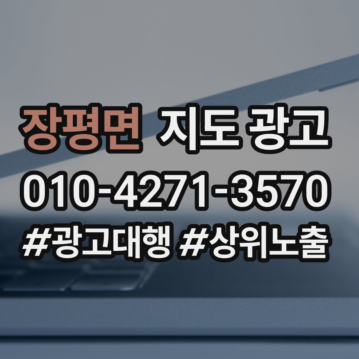 장평면 지도 광고